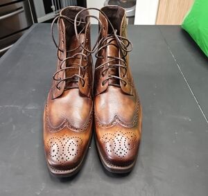 Brand New without Box Thursday Boot Company Chestnut Leather Wingtip Boots